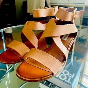 STEVE MADDEN “Tan Leather” Sandals